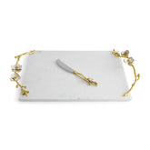 Orchid Large Cheese Board W/ Knife